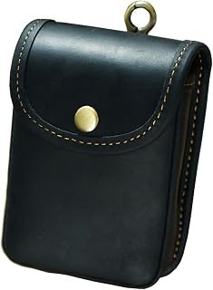 Leder Double Deck Spielkartenetui Durable Leder EDC Gürteltasche für Herren