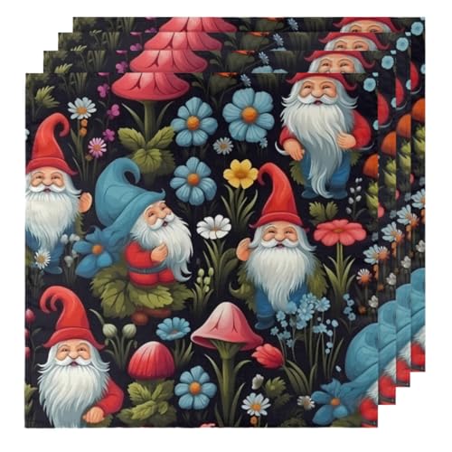 Set de 4 Servilletas de Tela 20x20 pulgadas Multicolor miniatura 1