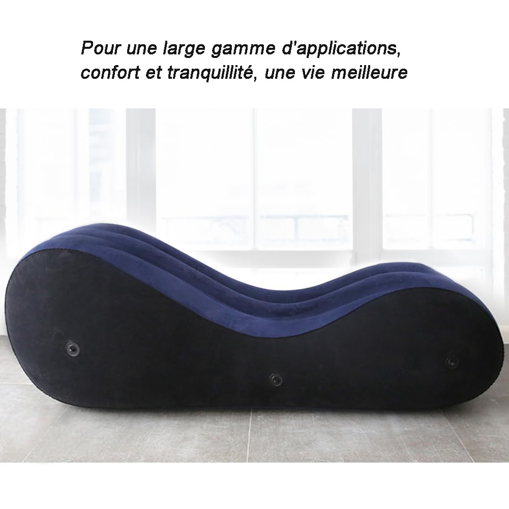 Roluck Menottes Sexe Lit Oreiller Gonflable Matelas Gonflables Oreiller Lombaire avec Pompe Électrique Sexe Canapé Lit pour Couples Meubles de Sexe