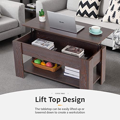 Fdw WCT-T1573 Lift Top Coffee Table thumb #3