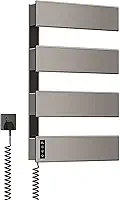 Toalheiro Térmico Rack Controle de Temperatura Temporizador Trilho Aquecedor De Toalhas Elétrico Casa Banheiro Fibra de Carbono Secador Com Tela LED