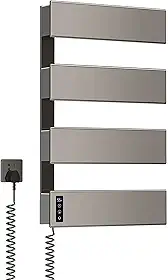 Toalheiro Térmico Rack Controle de Temperatura Temporizador Trilho Aquecedor De Toalhas Elétrico Casa Banheiro Fibra de Carbono Secador Com Tela LED