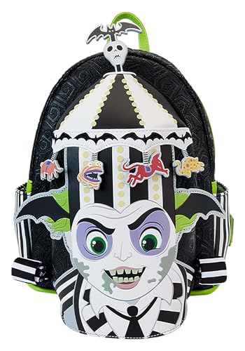 Loungefly Beetlejuice Carousel Glow in The Dark Cosplay MINI Backpack