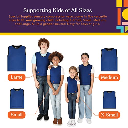 Special Supplies Weighted Sensory Compression Vest for Kids with Adjustable Weight Fit - Image 6