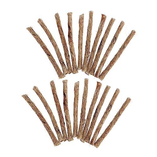 TOGEVAL 20pcs Fire Starter Rope Camping Ignition Cord for Outdoor Survival Quick Flame Starter Supplies for BBQ Grilling Hiking and Emergency Use