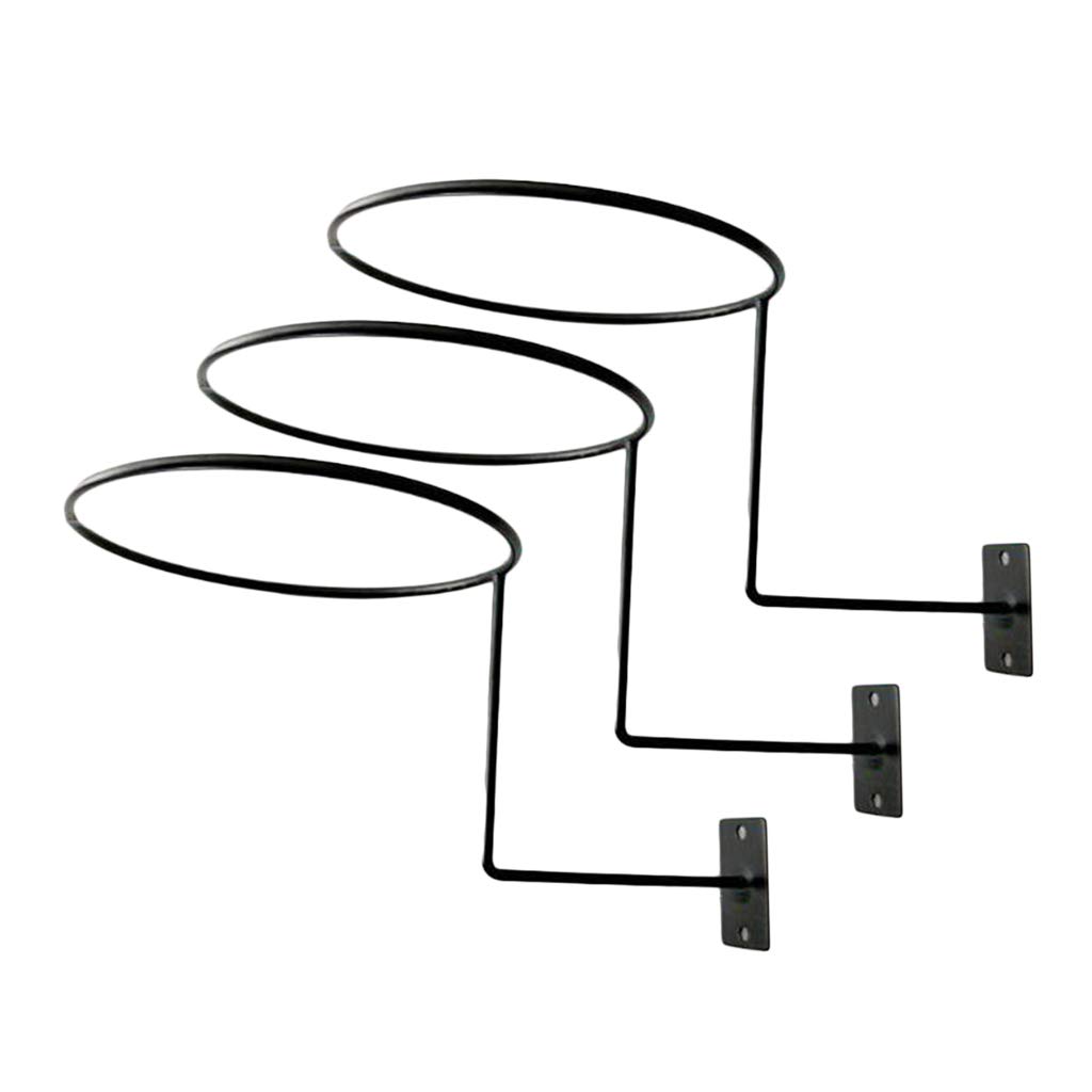 Almencla Lotes de 3 Perchas de Soporte de Casco de Pared para Pañuelos de Sombrero de Vaquero de Pintor - 04