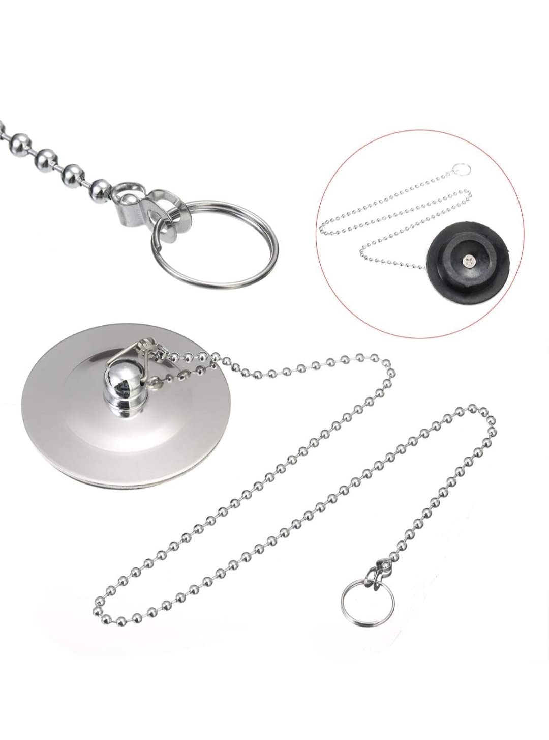 ZL Enterprises Chrome Plated Bath Tub Drain Bathroom Sink Basin Bathtub Stopper Plug Bathtub Accessory Silver (B0BGCL76XH) Amazon Price History, Amazon Price Tracker