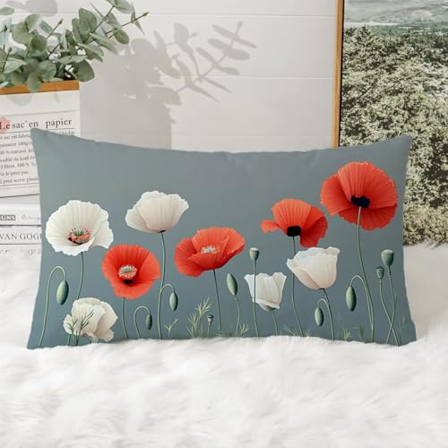 Housse de coussin rectangulaire 40x80 coton velours pour soulager vos lombaires