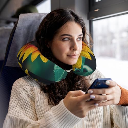 Almohada viscoelástica de viaje tamaño único negra miniatura 6