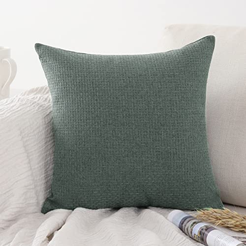 Jepeak núcleos de maíz Corduroy Tufted Manta Fundas de Almohada Cuadrada Decorativa Funda de Almohada cojín para sofá