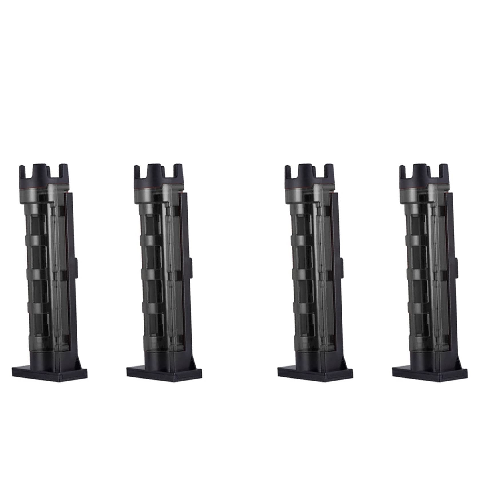 Porte-canne à pêche vertical noir pour boîte de rangement et matériel radeau