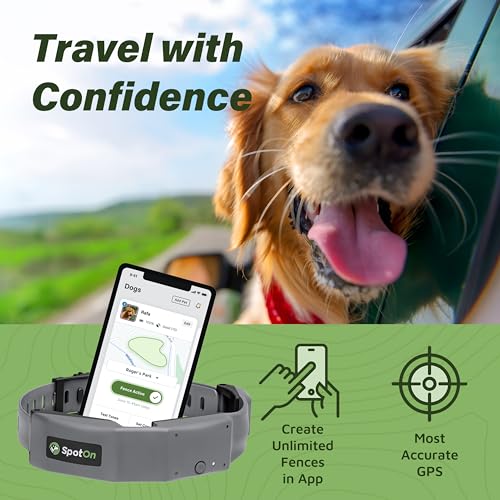 SpotOn Collar Showing GPS Fence Setup