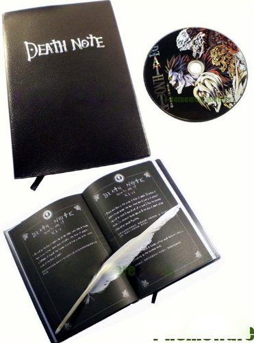 Death Note Cosplay 2 Pcs Notebook & Fur Pen