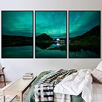 3 Piece Framed Canvas Wall Art Dayspring Canvas Prints Home Artwork Decoration for Living Room,Bedroom - 16