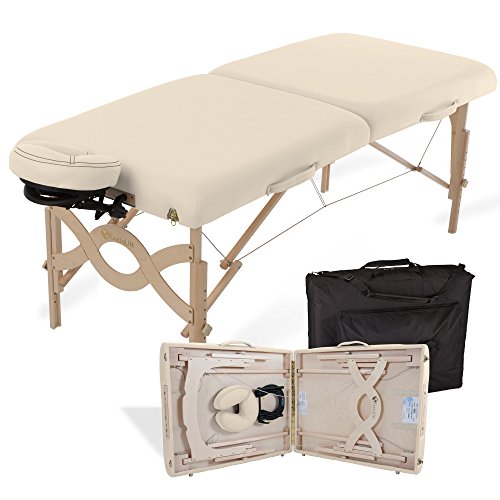 Image of EARTHLITE Portable Massage Table Package AVALON - Reiki Endplate, Premium Flex-Rest Face Cradle & Strata Cushion, Carry Case (30 inchx73 inch)