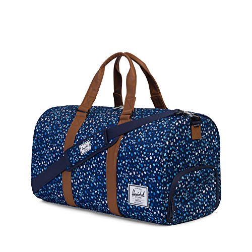 Image of Herschel Supply Co. Novel, Peacoat Mini Floral /Tan Synthetic Leather
