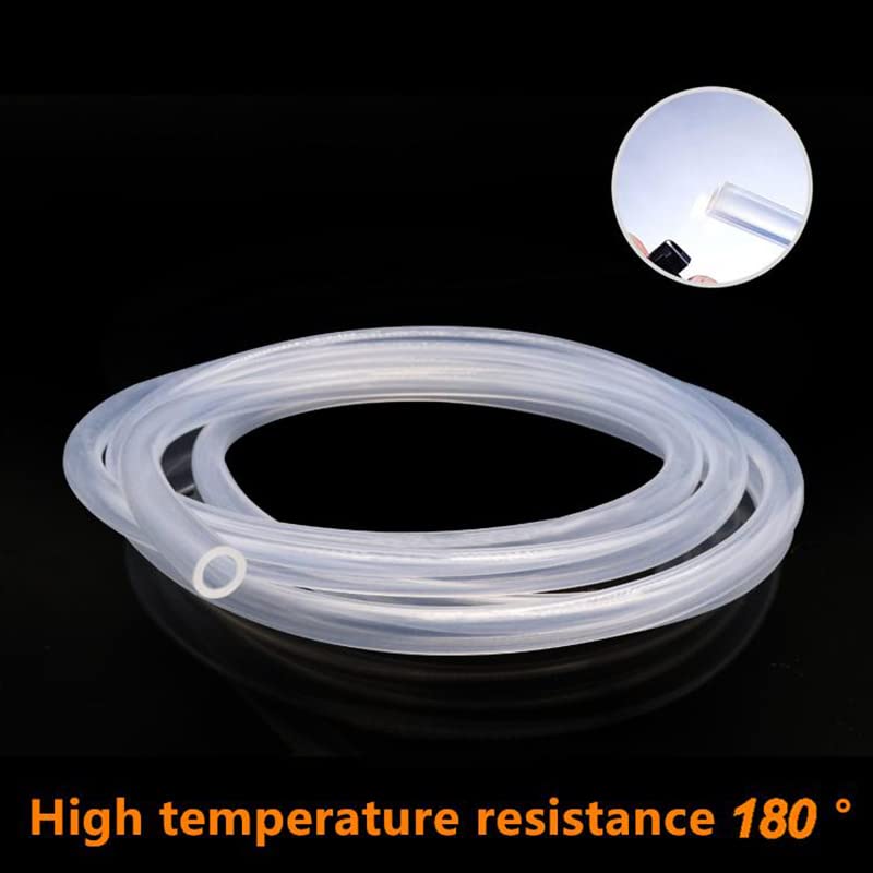 GatherTOOL 1M/pc Silicone Rubber Hose Transparent Flexible Silicone Tube Diameter 1 2 4 5 6 7 8 9 10 11 12 14 16 18 20 30 50mm Tube (Specification : ID 3mm x 5mm OD)