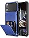 Vofolen Case for iPhone Xs Max Case Wallet ID Slot Credit Card Holder Scratch Resistant Dual Layer Protective Bumper Rugged TPU Rubber Armor Hard Shell Case Cover for iPhone Xs Max 10S Max (Navy)