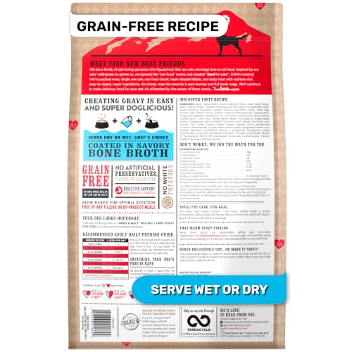 Image of I AND LOVE AND YOU Baked and Saucy Dry Dog Food - Beef + Sweet Potato - Prebiotic + Probiotic, Real Meat, Grain Free, No Fillers, 10.25lb Bag