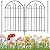 26 Pack Decorative Garden Fence, 26in x28ft Arched No Dig Animal Barrier Fence for Dog Rabbit, Rustproof Metal Ground Stake Border Fencing Panel for Outdoor Yard Patio Decor