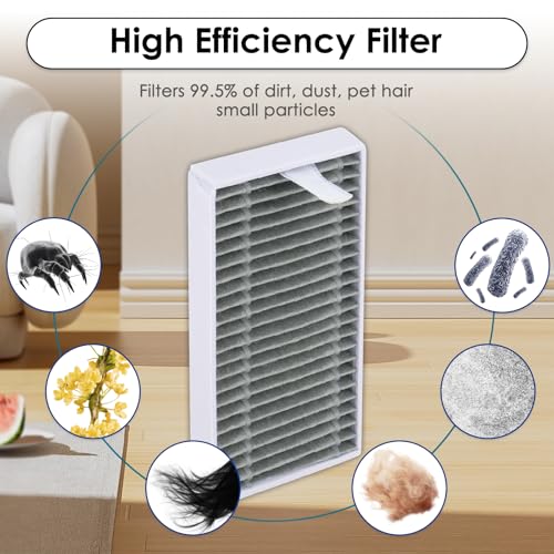 6 HEPA Replacement Filters for ECOVACS DEEBOT T90 Pro O...