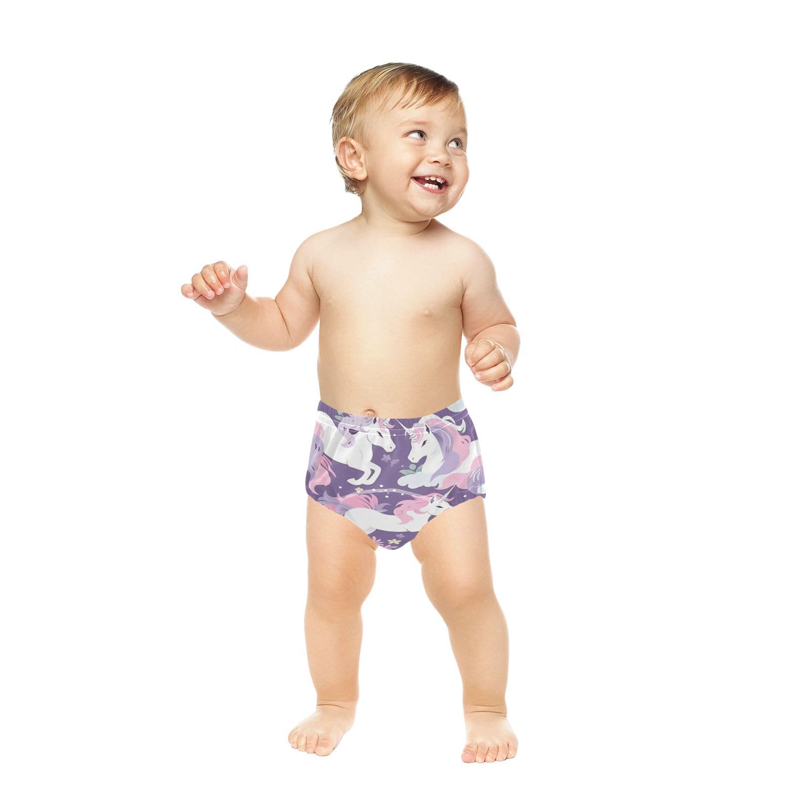 Coikll Cute Horses Toddler Training Underwear Waterproof Baby Pee Pants -2T
