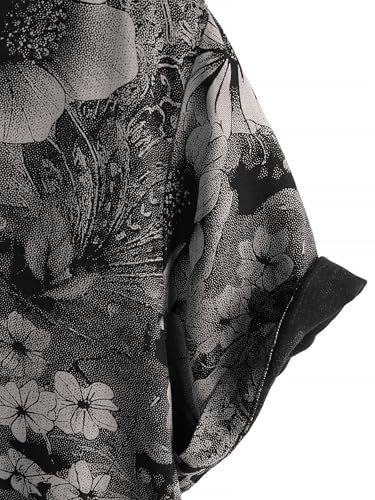 Image of JOTOOK Mens Hawaiian Shirt Short Sleeve Button Down Tropical Shirts Casual Floral Summer Beach Shirt