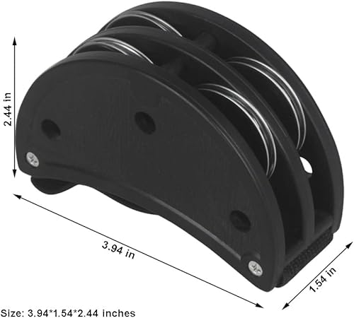 Miniatura 2 de Pandereta de pie, 2 piezas de percusión de pandereta con pedal de pie con cascabel de metal para instrumento de accesorio de batería de guitarra