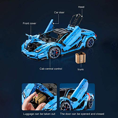 n.g. Home Decor Technic Car Building Set Centenario Super Sport Car 3842Pcs Bausteine Kompatibel mit Lego Technic… – Bild 7