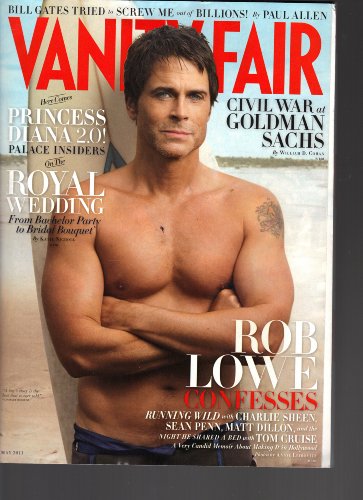 Vanity Fair May 2011 Rob Lowe Royal Wedding Bill Gates Charlie Sheen Sean Penn Tom Cruise