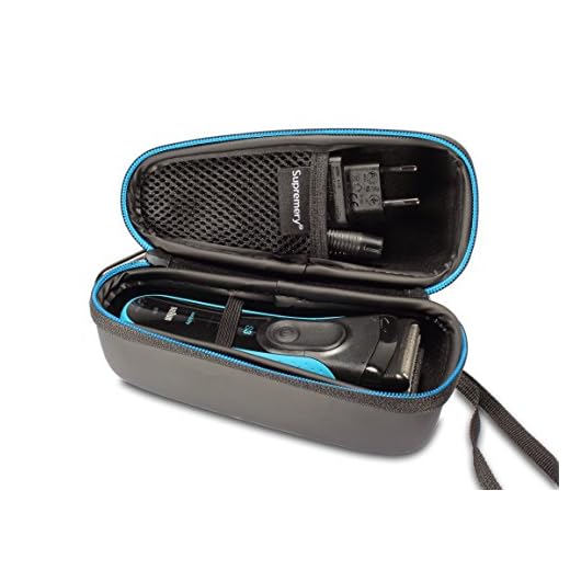 Supremery Väska för Braun Series 3 3040s 3010BT 3020 3030s 300s, Braun Series 5 5030s 5147s WF2s 5090cc 50cc, Braun Series 7 7898cc 7840s 799cc 790cc rakapparat skyddsfodral skyddsfodral etui bärväska