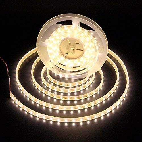 Ledmy Flexible Led Strip Lights Dc12V 24W Smd3528 Led Tape Light Warm White 3000K 5Meter/ 16.4Feet Using For Gardens, Homes, Kitchen, Car And Bar #TOP3