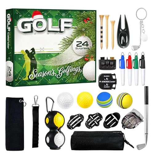 Calendrier Compte À Rebours Accessoires Golf Noël 2025 pour collectionneurs