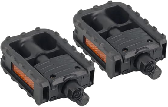2 Pcs Folding Mountain Pedals Universal Flat Platform Pedals Plastic Design for Adult Bicycles Lightweight and Easy to Use