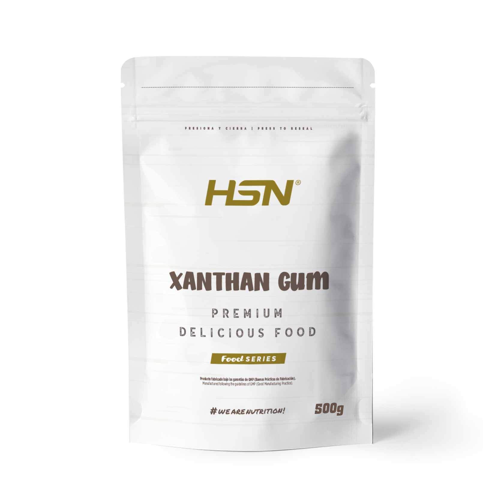 Goma Xantana de HSN | 500 Gramos | Espesante Alimenticio Ideal para Recetas Fitness | Fibra Soluble | No-GMO, Vegano, Sin Gluten ni Lactosa