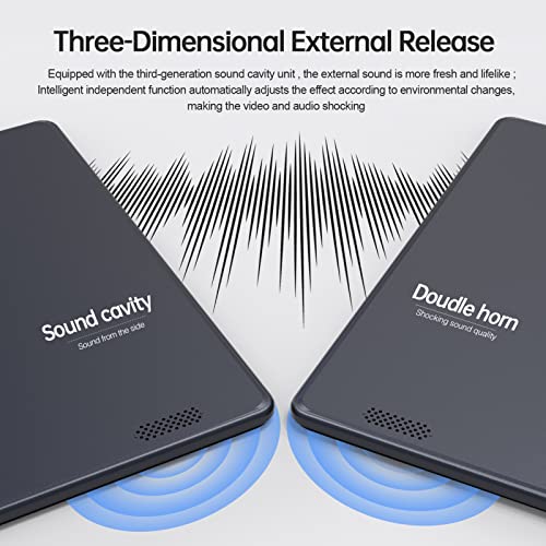 PRITOM Tablet 10 Zoll Android 10 Phone Tablet 3G, SIM, 64 GB Quad Core, (TF 512 GB), 6000 mAh Akku, 8 MP Rückkamera, unterstützt 3G-Anrufe, WLAN, GPS, Bluetooth, USB Typ C, schwarz – Bild 8