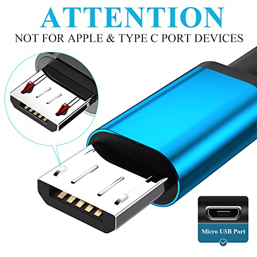 Aioneus Micro Usb Cable Fast Android Charging Cord 6Ft 3Pack Charging Cable Braided Charger Cord For Samsung Galaxy S7 Edge S6 S5 S2 J7 J7V J5 J3 J3V J2, Lg K40 K20, Moto E4 E5 E6, Tablet, Ps4, Xbox #TOP3