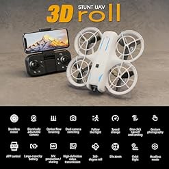 Alternative view of drone with Camera 4K for Adult Beginners,RC Quadcopter featuring Altitude Hold, One-Key Takeoff/Landing, Auto Follow,3-Speed Adjustment,Stunt Roll -Ideal Holiday Gift.