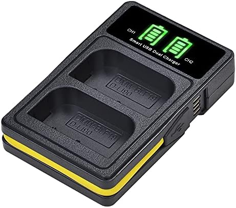 PowerTrust 2x BLF19E BLF19GK DMW-BLF19 Battery and Charger for Panasonic Lumix DC-GH5S DC-GH5 DMC-GH4 DMC-GH3