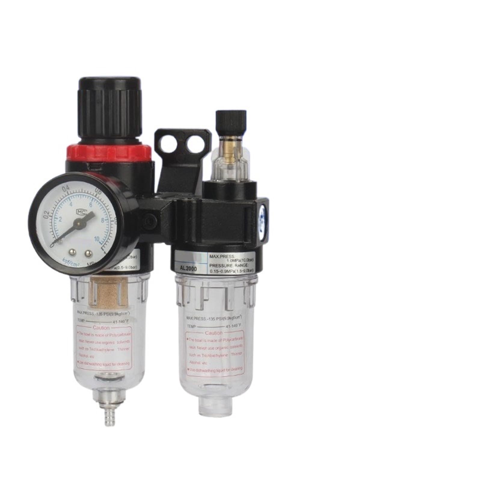 Ijqykw 1Pc Afc2000 Afr2000 + Al2000 G1/4 Air Compressor Oil And Water Separator Air Filter(Afc W (Pc4-02X2))