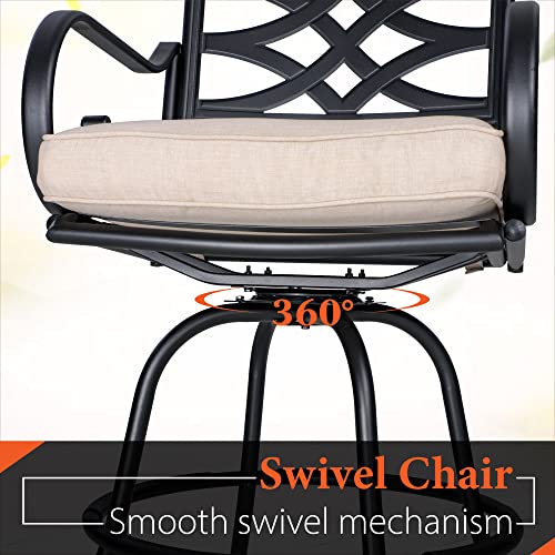 Sophia-William-5-Piece-Patio-Bar-Set-Patio-High-Dining-Set-with-4-Swivel-Bar-Stools-and-1-Square-Bar-Table-All-Weather-Outdoor-Furniture-with-Seat-Cushions Sophia William 5 Piece Patio Bar Set Patio High Dining Set with 4 Swivel Bar Stools and 1 Square Bar Table All Weather Outdoor Furniture with Seat Cushions