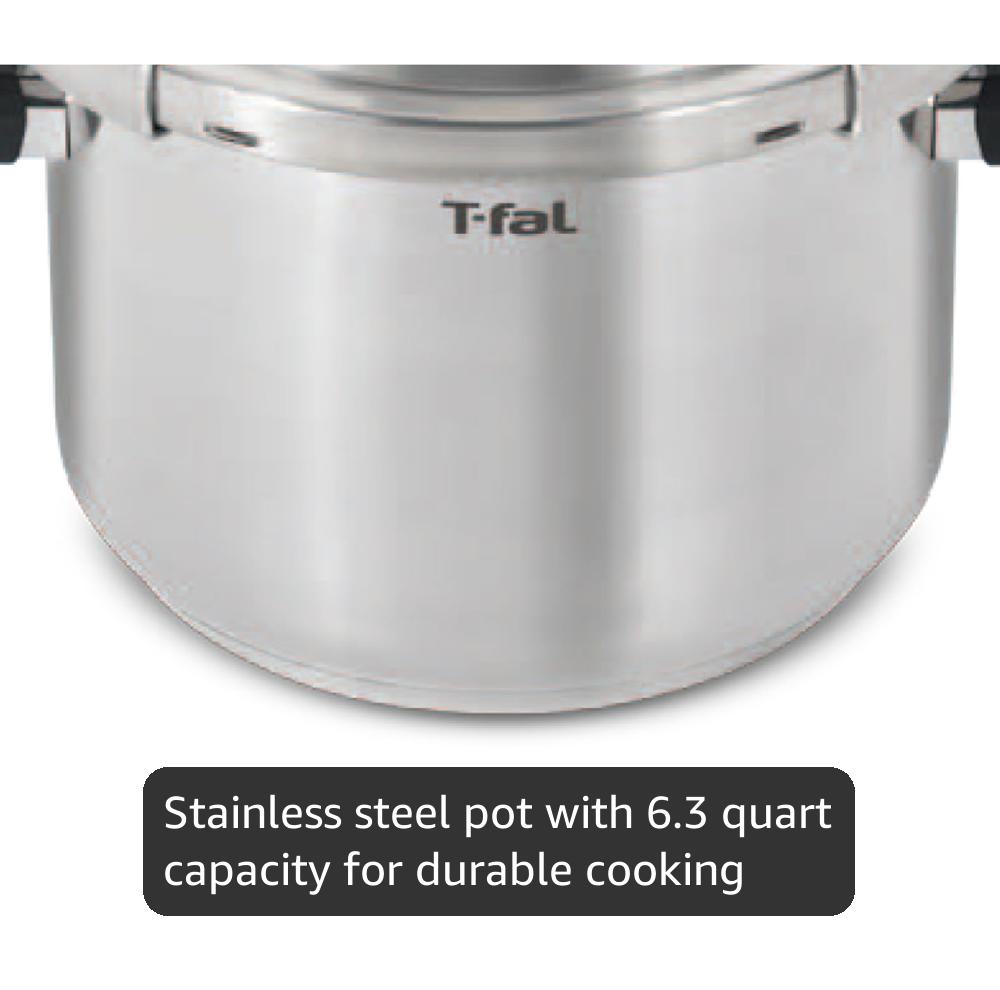 Amazon.com: T-fal Clipso Stainless Steel Pressure Cooker, 6.3