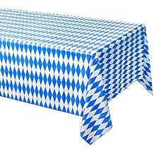 TUPARKA 6 Packs Oktoberfest Tablecloth 54x108 Tablecover Oktoberfest Flag Patterned Table Cover for Oktoberfest Octoberfest German Party Decorations Oktoberfest Decor