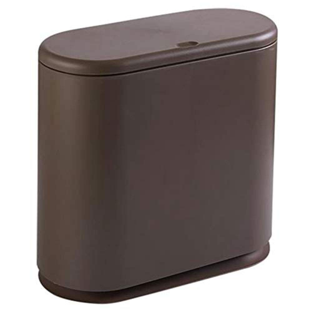 Corbeille à papier marron au design polyvalent pour toute la maison