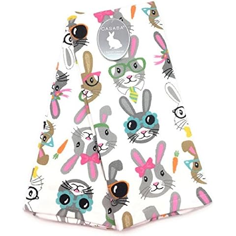 Casaba Stylish Easter Bunnies Kitchen Towel Set Cover