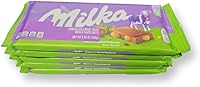 Vista 2 de Milka Chocolate con leche con avellanas enteras (paquete de 5), 1.10 libras