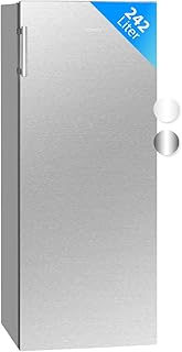 Bomann® Kühlschrank ohne Gefrierfach | Energieklasse E | 143cm | 5 Ablagen | 0°C ~ +8°C | leise 40dB | Getränkekühlschrank | 242L Flaschenkühlschrank | Kühlschrank groß | VS 7316.1 inox