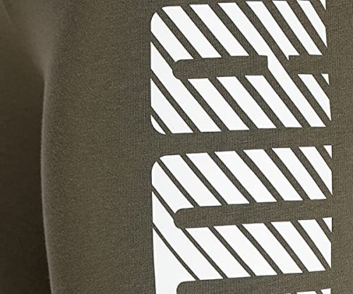 Image of Puma Women Mid Rise Essentialentials Graphic Leggings | Cotton-Blend Tight Fit Workout Tights | Stretchable Pull-On Gym Leggings | Stylish Everyday Legwear for Casual Or Fitnessential Use