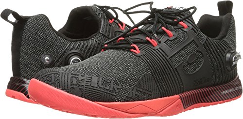 Reebok Women's Crossfit Nano Pump FS-w Cross-Trainer Shoe, Black/Neon Cherry, 7.5 M US