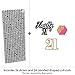 Big Dot of Happiness Finally 21 Girl Paper Straw Decor - 21st Birthday Party Striped Decorative Straws - Set of 24